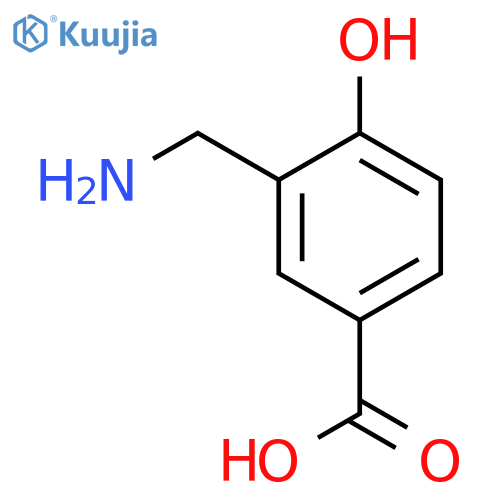 3-(aminomethyl)-4-hydroxybenzoic acid hydrochloride structure