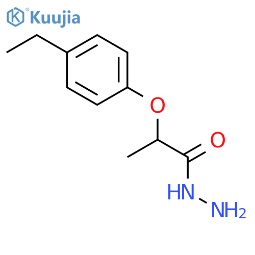 2-(4-ethylphenoxy)propanohydrazide structure