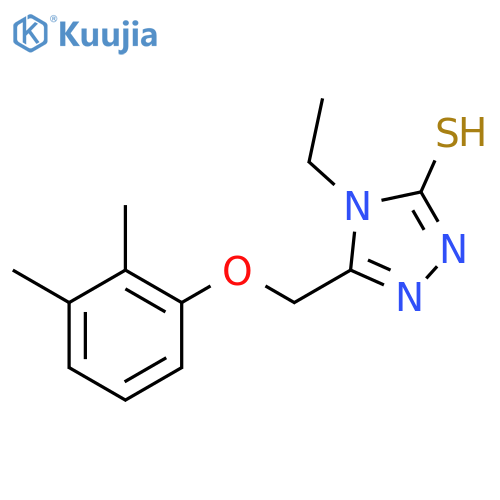 5-(2,3-Dimethylphenoxy)methyl-4-ethyl-4H-1,2,4-triazole-3-thiol structure