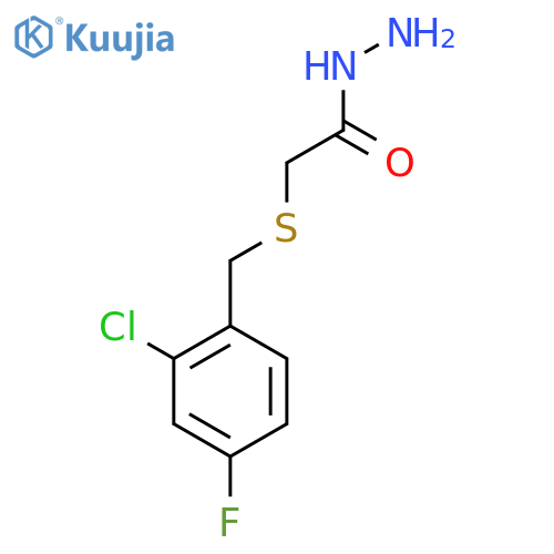 2-(2-Chloro-4-fluorobenzyl)thioacetohydrazide structure