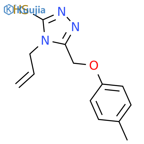 4-Allyl-5-(4-methylphenoxy)methyl-4H-1,2,4-triazole-3-thiol structure