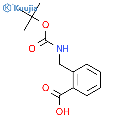 2-(tert-Butoxycarbonyl)aminomethylbenzoic Acid structure