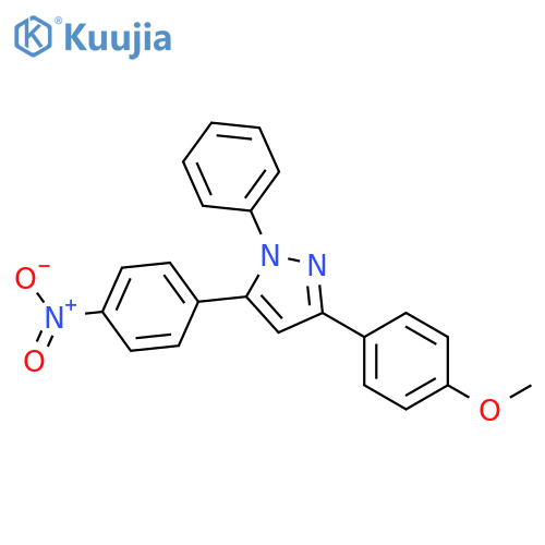 1H-Pyrazole, 3-(4-methoxyphenyl)-5-(4-nitrophenyl)-1-phenyl- structure