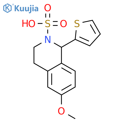 2(1H)-Isoquinolinesulfonic acid, 3,4-dihydro-6-methoxy-1-(2-thienyl)- structure