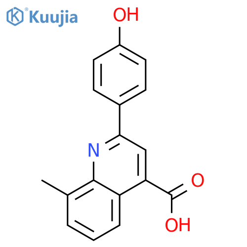 2-(4-Hydroxyphenyl)-8-methylquinoline-4-carboxylic acid structure