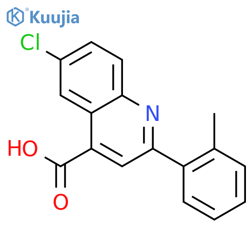 6-Chloro-2-(2-Methylphenyl)Quinoline-4-Carboxylic Acid structure