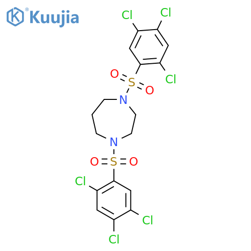 1,4-Bis[(2,4,5-trichlorophenyl)sulfonyl]-1,4-diazepane structure