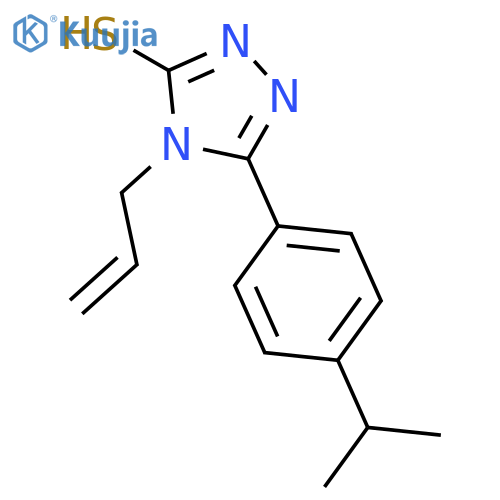4-Allyl-5-(4-isopropylphenyl)-4H-1,2,4-triazole-3-thiol structure