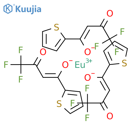 Europium, tris(4,4,4-trifluoro-1-(2-thienyl)-1,3-butanedionato-o,o')- structure