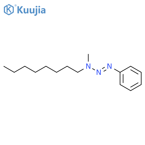 (1E)-3-methyl-3-octyl-1-phenyltriaz-1-ene structure