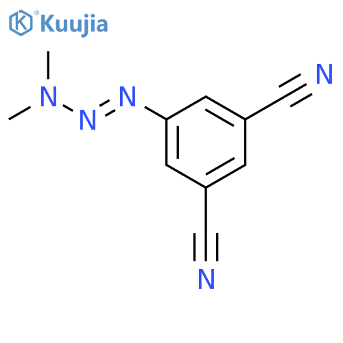 5-(dimethylaminodiazenyl)benzene-1,3-dicarbonitrile structure