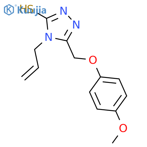 4-Allyl-5-(4-methoxyphenoxy)methyl-4H-1,2,4-triazole-3-thiol structure