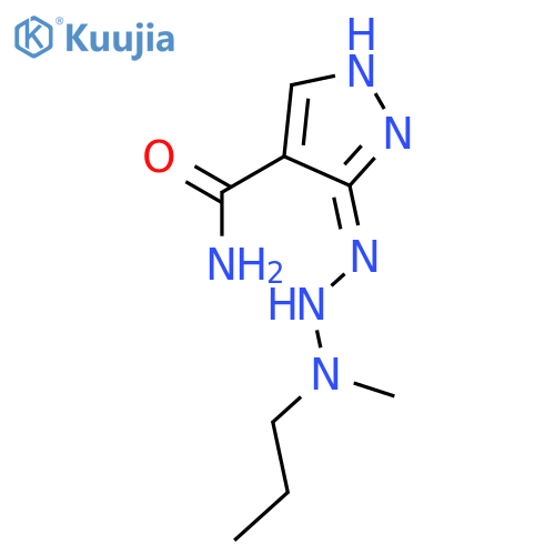 (3e)-3-[[methyl(propyl)amino]hydrazinylidene]pyrazole-4-carboxamide structure