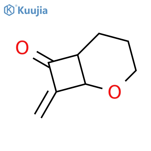 2-Oxabicyclo[4.2.0]octan-7-one, 8-methylene-, cis- structure
