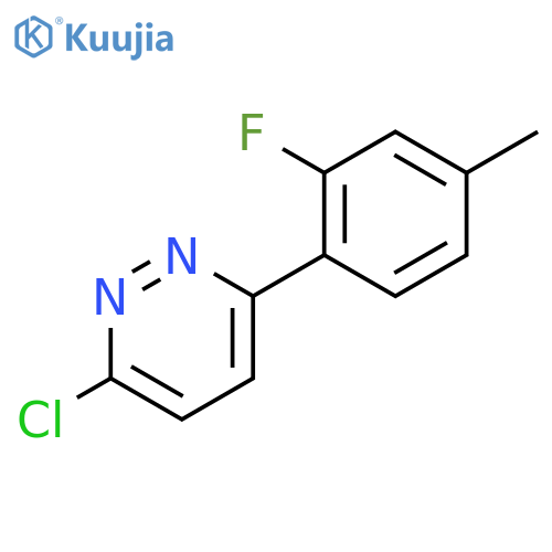 3-chloro-6-(2-fluoro-4-methylphenyl)pyridazine structure