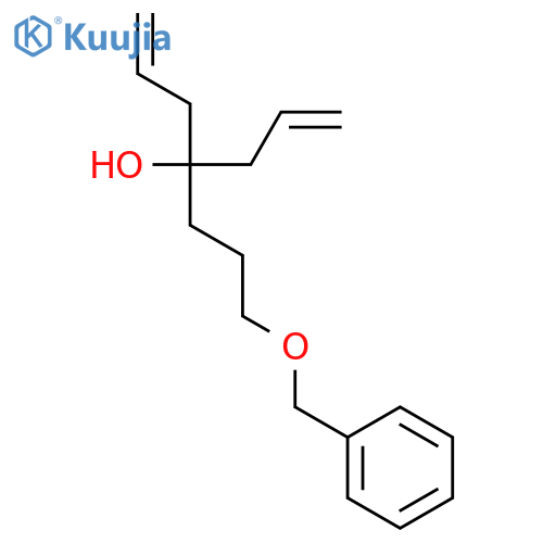 1,6-Heptadien-4-ol, 4-[3-(phenylmethoxy)propyl]- structure