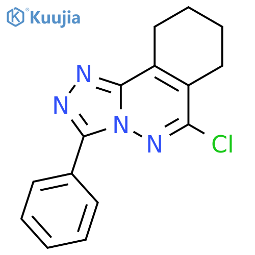 1,2,4-Triazolo[3,4-a]phthalazine, 6-chloro-7,8,9,10-tetrahydro-3-phenyl- structure