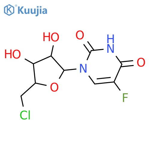 Uridine, 5'-chloro-5'-deoxy-5-fluoro- structure