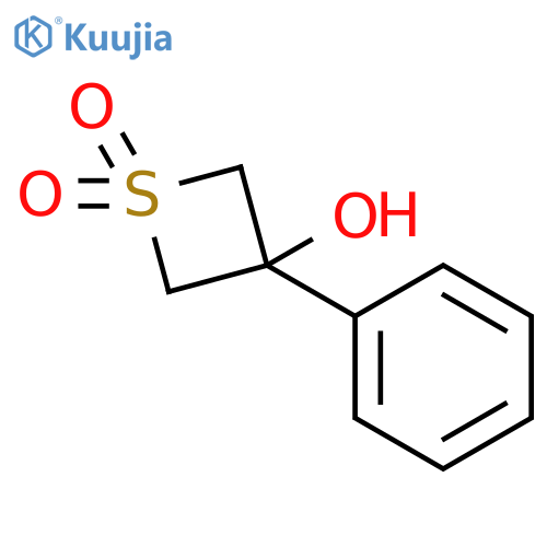 3-Hydroxy-3-phenylthietane 1,1-dioxide structure