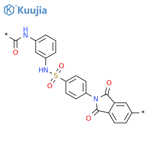 POLY[(1,3-DIHYDRO-1,3-DIOXO-2H-ISOINDOLE-5,2-DIYL)-1,4-PHENYLENESULFONYLIMINO-1,3-PHENYLENEIMINOCARBONYL] structure