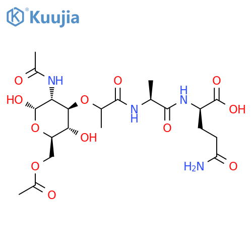 D-a-Glutamine,N2-[N-(N-acetyl-6-O-acetylmuramoyl)-L-alanyl]- (9CI) structure
