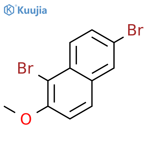 1,6-Dibromo-2-methoxynaphthalene structure