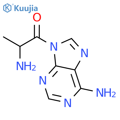 9H-Purin-6-amine, 9-(2-amino-1-oxopropyl)- structure