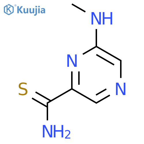 Pyrazinecarbothioamide, 6-(methylamino)- structure
