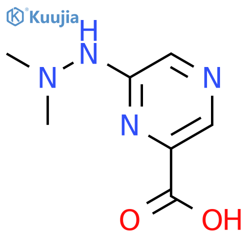 Pyrazinecarboxylic acid, 6-(2,2-dimethylhydrazino)- structure