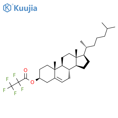 Cholest-5-en-3-ol (3b)-, pentafluoropropanoate structure
