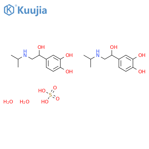 Isoprenaline sulfate structure