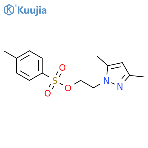 2-(3,5-dimethyl-1H-pyrazol-1-yl)ethyl 4-methylbenzene-1-sulfonate structure
