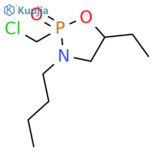 1,3,2-Oxazaphospholidine, 3-butyl-2-(chloromethyl)-5-ethyl-, 2-oxide structure