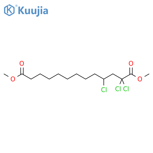 TRIDECANEDIOIC ACID, 2,2,4-TRICHLORO-, DIMETHYL ESTER structure