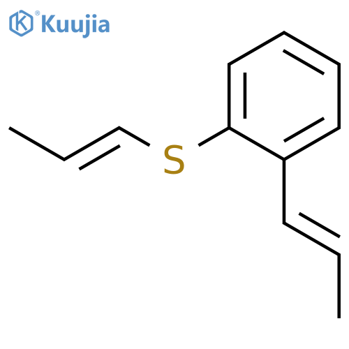 BENZENE, 1-(1-PROPENYL)-2-(1-PROPENYLTHIO)- structure