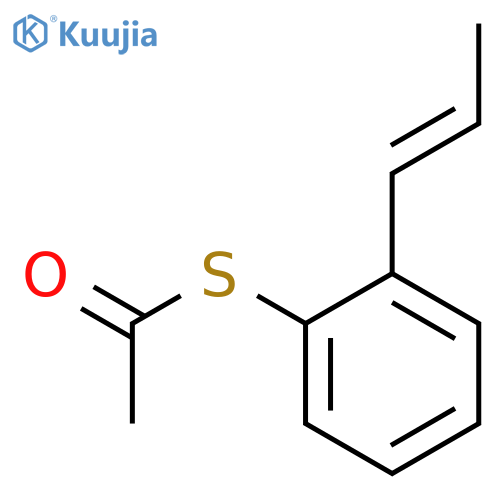 Ethanethioic acid, S-[2-(1-propenyl)phenyl] ester structure