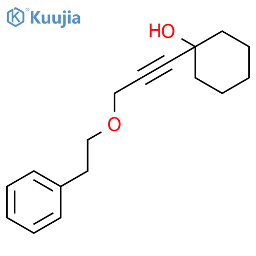 Cyclohexanol, 1-[3-(2-phenylethoxy)-1-propynyl]- structure