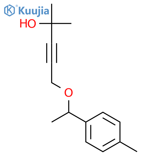 3-Pentyn-2-ol, 2-methyl-5-[1-(4-methylphenyl)ethoxy]- structure