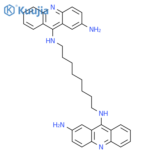 2,9-Acridinediamine, N9,N9'-1,8-octanediylbis- structure