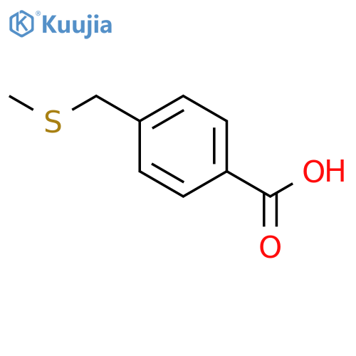 4-(methylsulfanyl)methylbenzoic acid structure