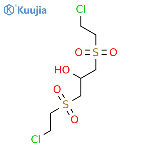 1,3-Bis((2-chloroethyl)sulfonyl)propan-2-ol structure