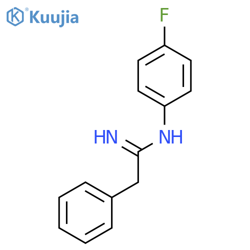 Benzeneethanimidamide, N-(4-fluorophenyl)- structure