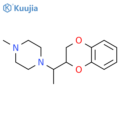 1-[1-(2,3-dihydro-1,4-benzodioxin-2-yl)ethyl]-4-methylpiperazine structure