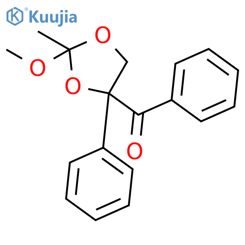 Methanone, (2-methoxy-2-methyl-4-phenyl-1,3-dioxolan-4-yl)phenyl- structure
