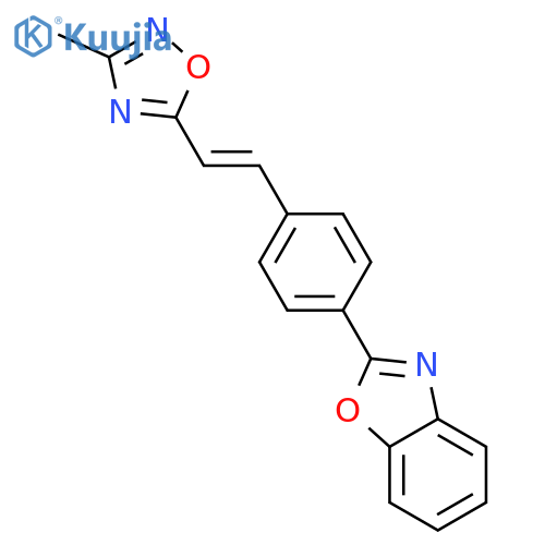 Benzoxazole, 2-[4-[2-(3-methyl-1,2,4-oxadiazol-5-yl)ethenyl]phenyl]- structure
