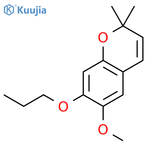 2H-1-Benzopyran, 6-methoxy-2,2-dimethyl-7-propoxy- structure