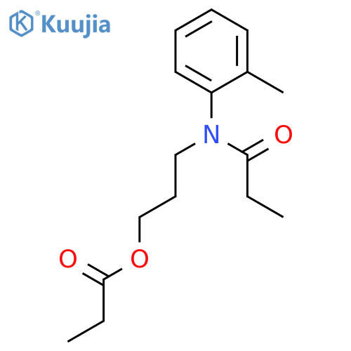 PROPANAMIDE, N-(2-METHYLPHENYL)-N-[3-(1-OXOPROPOXY)PROPYL]- structure