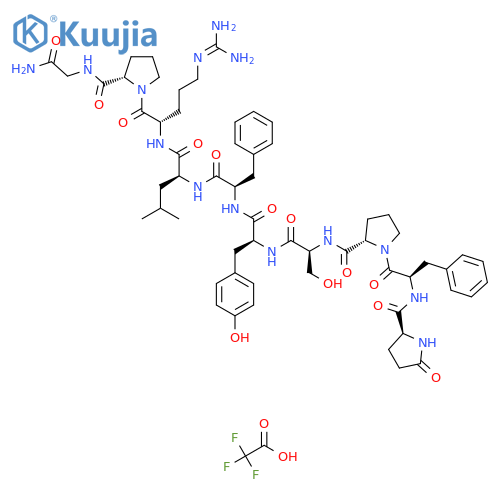 Pyr-D-phe-pro-ser-tyr-D-phe-leu-arg-pro-gly-NH2 structure