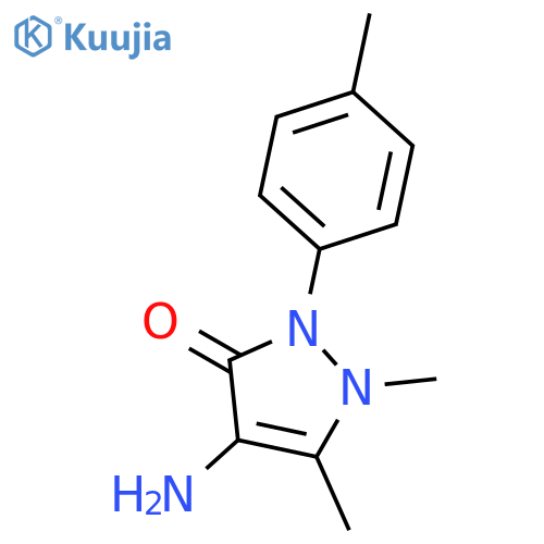 3H-Pyrazol-3-one,4-amino-1,2-dihydro-1,5-dimethyl-2-(4-methylphenyl)- structure