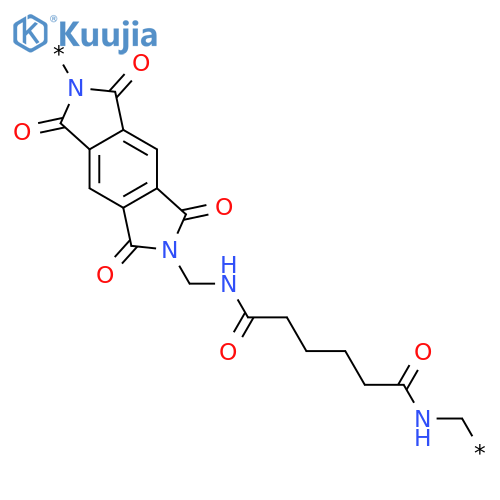 POLY[(5,7-DIHYDRO-1,3,5,7-TETRAOXOBENZO[1,2-C:4,5-C']DIPYRROLE-2,6(1H,3H)-DIYL)METHYLENEIMINO(1,6-DIOXO-1,6-HEXANEDIYL)IMINOMETHYLENE] structure